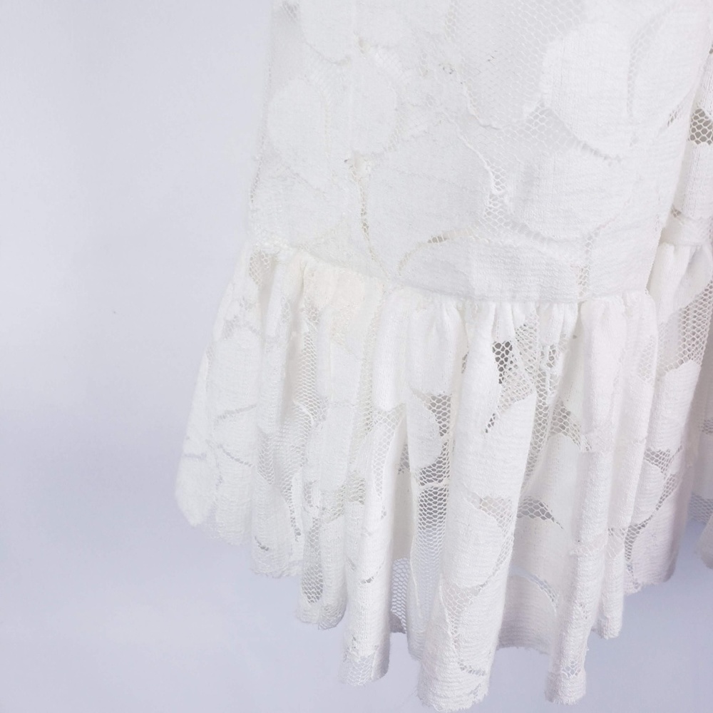 David's Bridal Flower Girl / Communion Lace Dress - Picture 7 of 8